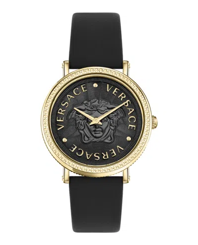 Pre-owned Versace Women's  Vdollar Veqx00422 Watch In Stainless Steel