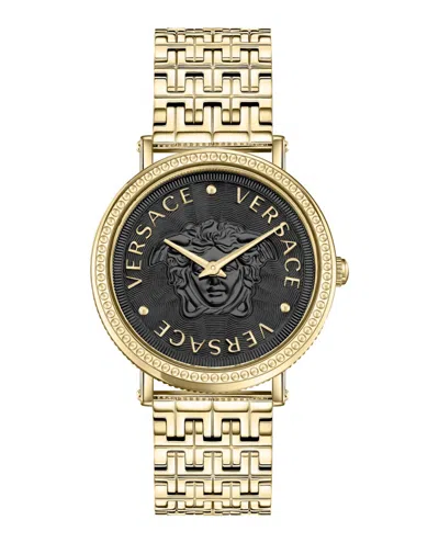 Pre-owned Versace Women's  Vdollar Veqx00922 Watch In Stainless Steel