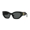 Versace Grey Cat Eye Ladies Sunglasses Ve4376b Gb1/87 54 In Black