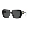 Versace Ve 4434 Gb1/87 54mm Womens Square Sunglasses In Black