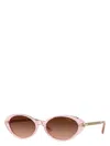 Versace Womens Pink Ve4469 Oval-frame Acetate And Metal Sunglasses In Pink