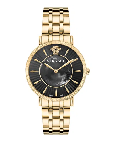 Pre-owned Versace Women's  Veternal Vejl00722 Watch In Stainless Steel