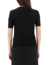 Versace Black Virgin Wool Sweaters In Black