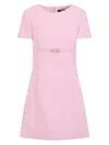 Versace Pink Medusa Mini Dress In Pink