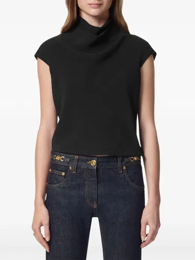 Versace Zip-fastening Top In Black