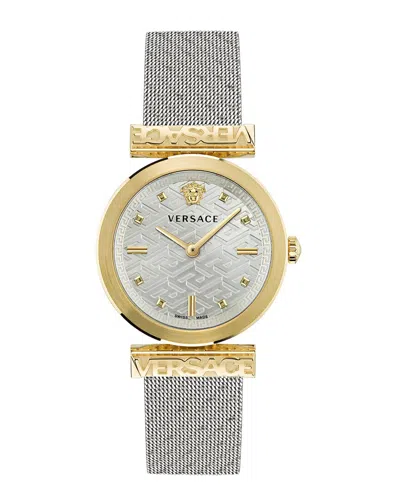 Versace Regalia Bracelet Watch Woman Wrist Watch Multicolored Size - Stainless Steel In Two Tone