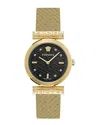 Versace Regalia Bracelet Watch With Black Guilloche Dial