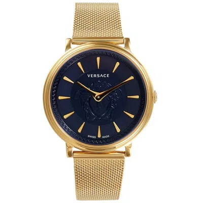 Pre-owned Versace Ladies Watch Wristwatch V-circle Ve8104021 Stainless Steel