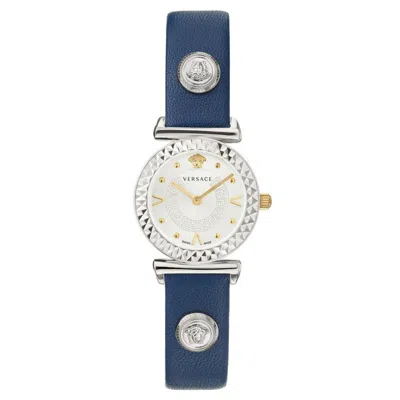 Pre-owned Versace Ladies Watch Wristwatch Leather Mini Vanity Veaa00920