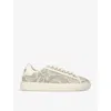 Versace Barocco Greca Jacquard Sneakers In Beige Comb