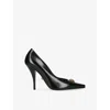 Versace Leather La Medusa Pumps 105 In Black