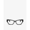 Versace Womens  Ve3367u Cat-eye Optical Glasses In Black