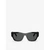 Versace Womens  Ve4479u Pillow-frame Acetate Sunglasses In Black