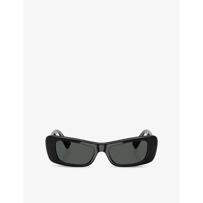 Versace Womens  Ve4481 Pillow-frame Acetate Sunglasses In Black