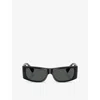 Versace Womens  Ve4482 Pillow-frame Acetate Sunglasses In Black