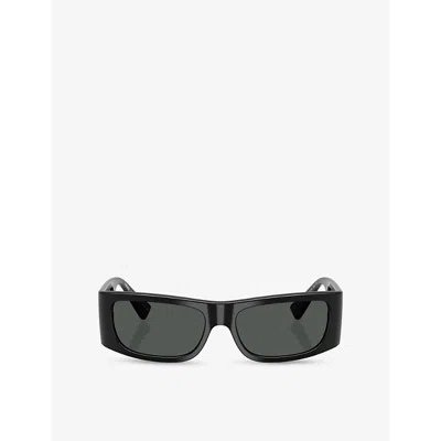 Versace Womens  Ve4482 Pillow-frame Acetate Sunglasses In Black