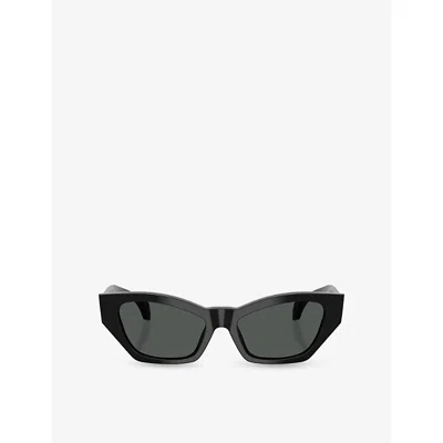 Versace Womens Black Ve4488u Cat-eye Acetate Sunglasses