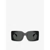 Versace Womens Black Ve4496u Square-frame Acetate Sunglasses