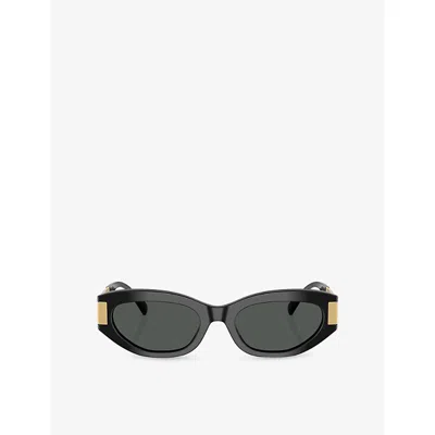 Versace Womens Black Ve4501 Cat-eye Frame Acetate Sunglasses