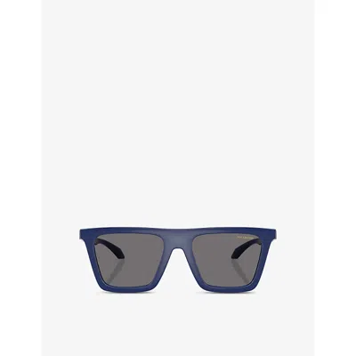 Versace Womens  Ve4468u Rectangle-frame Polarised Acetate Sunglasses