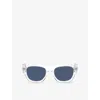 Versace Crystal Injectate Sunglasses In White