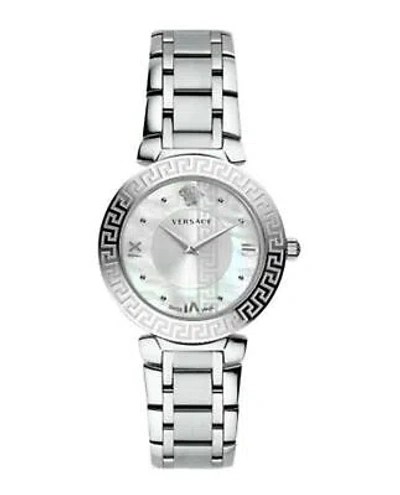 Pre-owned Versace Womens Daphnis Stainless Steel 35mm Bracelet Fashion Watch