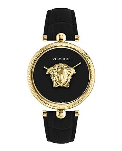 Pre-owned Versace Womens Gold 39mm Strap Fashion Watch
