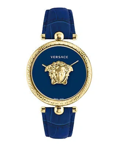 Pre-owned Versace Womens Gold 39mm Strap Fashion Watch