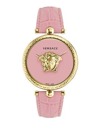 Pre-owned Versace Womens Gold 39mm Strap Fashion Watch