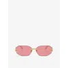 Versace Ve2274 Sunglasses In Gold
