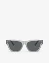Versace Womens Grey Ve4457 Square-frame Acetate Sunglasses In Grey