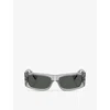 Versace Womens  Ve4482 Pillow-frame Injected Sunglasses In Grey