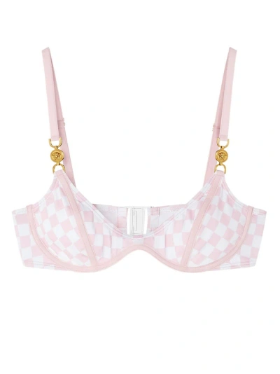 Versace Bikini Mit Medusa Head-motiv In Pink