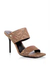 Versace Allover 95mm Jacquard Mules In Multi