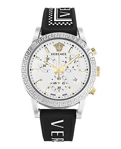 Pre-owned Versace Womens Sport Tech Stainless Steel 40mm Strap Fashion Watch