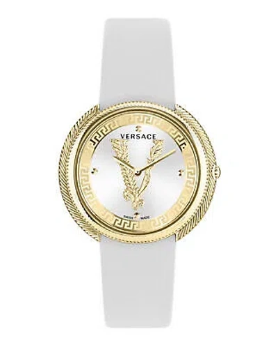 Pre-owned Versace Womens Thea Gold 38mm Strap Fashion Watch