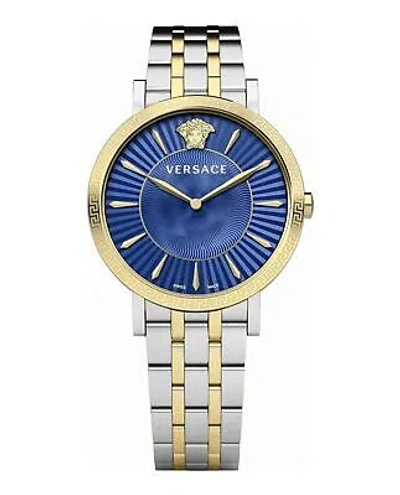 Pre-owned Versace Womens Two Tone 38mm Bracelet Fashion Watch