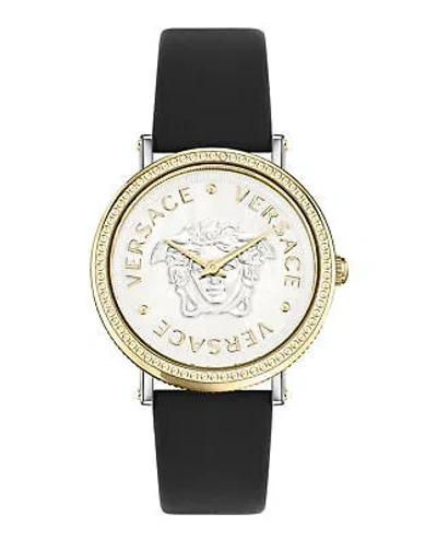 Pre-owned Versace Womens V-dollar Two Tone 37mm Strap Fashion Watch