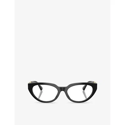 Versace Womens Ve3383 Cat-eye Acetate Optical Glasses Black