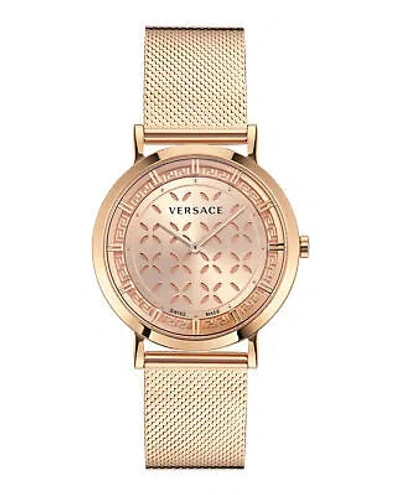 Pre-owned Versace Womens  Generation Rose Gold 36mm Bracelet Fashion Watch