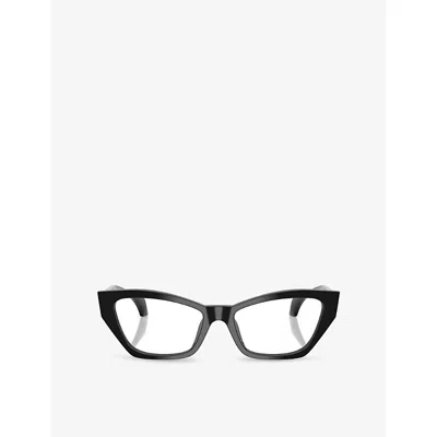 Versace Womens  Ve3373u Cat-eye Acetate Optical Glasses In Black