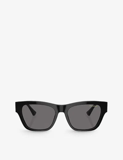 Versace Womens Black Ve4457 Square-frame Acetate Sunglasses