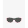 Versace Eyewear Shield In Pink