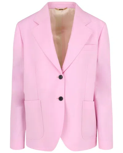 VERSACE VERSACE WOOL & MOHAIR-BLEND BLAZER