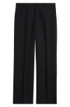 Versace Black Stretch Wool Pant In Black