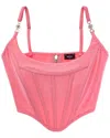 Versace Wool & Silk-blend Top In Pink