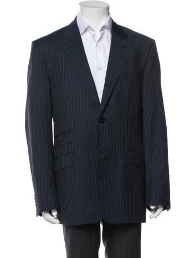 Pre-owned Versace Wool Blazer In Black