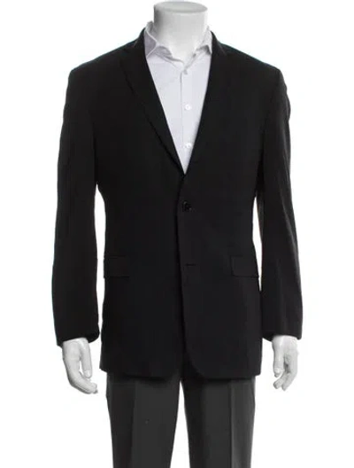 Pre-owned Versace Wool Blazer In Black