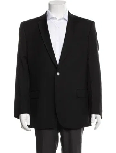Pre-owned Versace Wool Blazer In Black