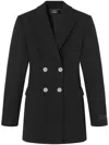 Versace Black Hourglass Single-breasted Blazer In Black